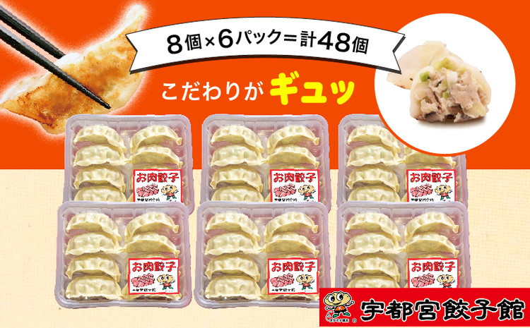 
「宇都宮餃子館」のお肉餃子 8個入り×6パック(計48個)
