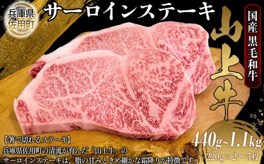 
                  【牧場直売店】兵庫県産黒毛和牛 サーロインステーキ 1枚220g 計440g 660g 880g 1.1kg 牛肉 国産牛 山上牛
                