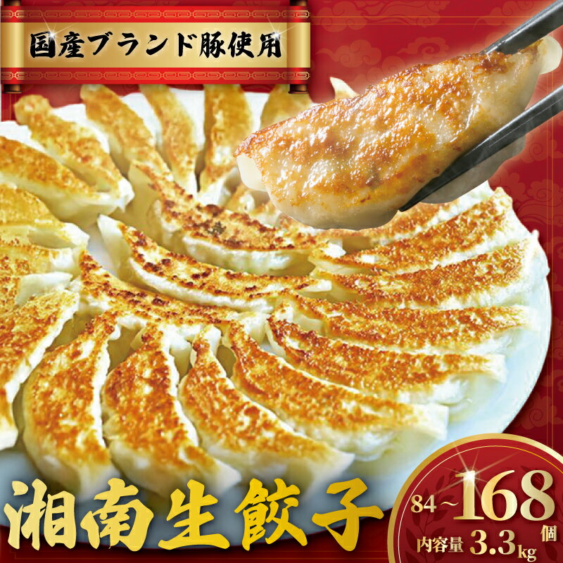 【ふるさと納税】肉汁たっぷり 国産 ブランド豚 ルイビ豚 餃子 湘南ぎょうざ 84個 ~ 168個 (42個/1パック) 小分け 豚肉 焼き餃子 ぎょうざ 冷凍餃子 こだわり餃子 生餃子 ごはんのお供 晩酌のお供 簡単調理 時短 冷凍 簡易包装 手作り餃子 サノフーズ 神奈川 湘南 藤沢