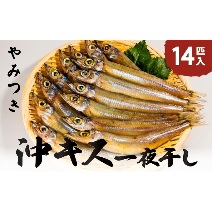 ふっくら柔らかい沖キスの一夜干し 14匹入 日本海 沖キス キス 一夜干し 干物 魚 ひもの おつまみ 日本酒 肴 珍味 ご飯のお供