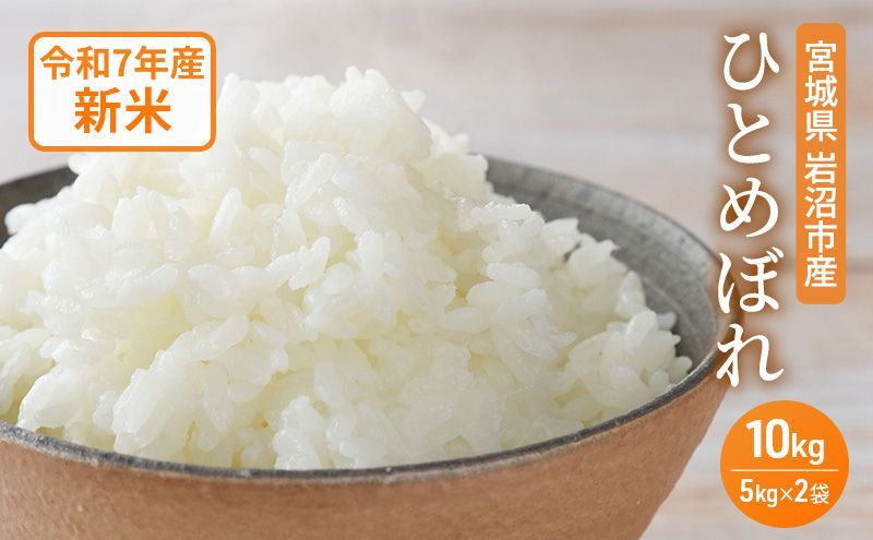 ひとめぼれ 10kg (5kg×2袋) 米 令和7年産 宮城県産 お米 精米