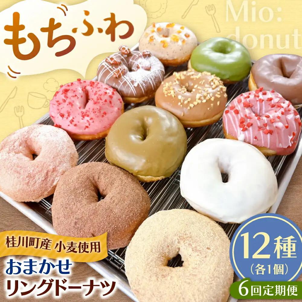 【全6回定期便】ふわもちリングドーナツ 12種セット 桂川町/Mio:Donut [ADBH046] ドーナツ スイーツ デザート 冷凍 セット