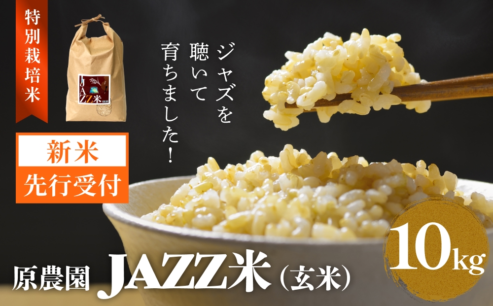 【令和8年産米先行受付】原農園 JAZZ米 玄米 10kg ひとめぼれ 米 お米  こめ コメ ご飯 ヒトメボレ 大分県 大分 玖珠町 玖珠