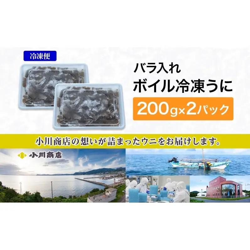 北海道 ボイル冷凍うに 約200g×2パック うに ウニ ボイル 海鮮 魚介 雲丹