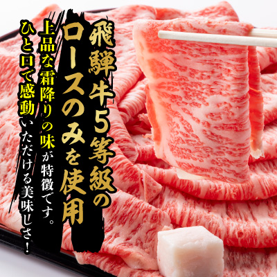 【毎月定期便】飛騨牛5等級ロース・すき焼きしゃぶしゃぶ用 500g全3回【配送不可地域：離島】【4088464】