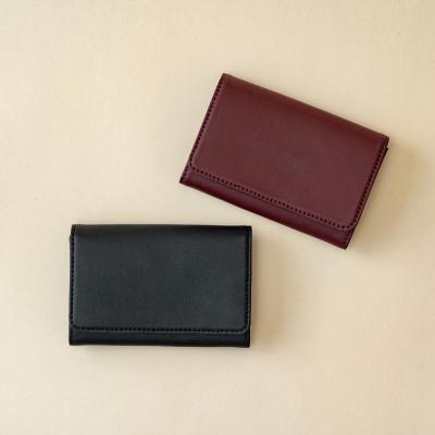 ふるさと納税 長野県 りんごレザー　【RingoLeather(R)】 CARD CASE 黒 |  | 03
