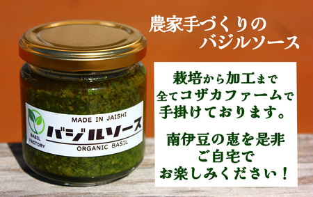 農家の手作りバジルソース 100g×4個　【 バジル 】