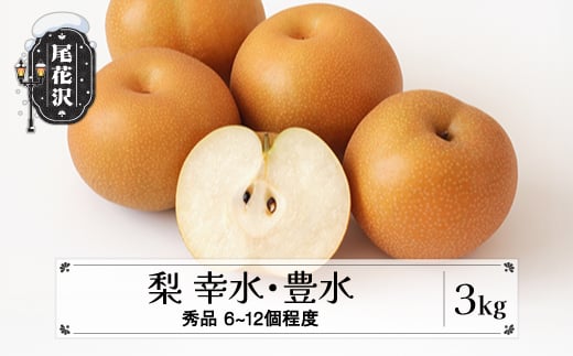 
            先行予約 梨 幸水 豊水 秀品 約3㎏ (6～12個程度) 9月上旬~下旬頃発送 山形県産 フルーツ 果物 くだもの なし 和梨 2025年産 令和7年産 佐竹物産 sb-nahkx3
          