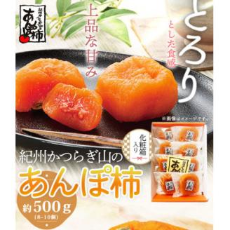 【上富田町】紀州かつらぎ山のあんぽ柿　化粧箱入　約500g(8個～10個入)