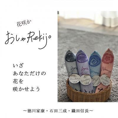 ふるさと納税 大垣市 4枚セット「花咲か おしゃRekijo」 ~戦国武将風呂敷~(徳川家康、石田三成、織田信長)