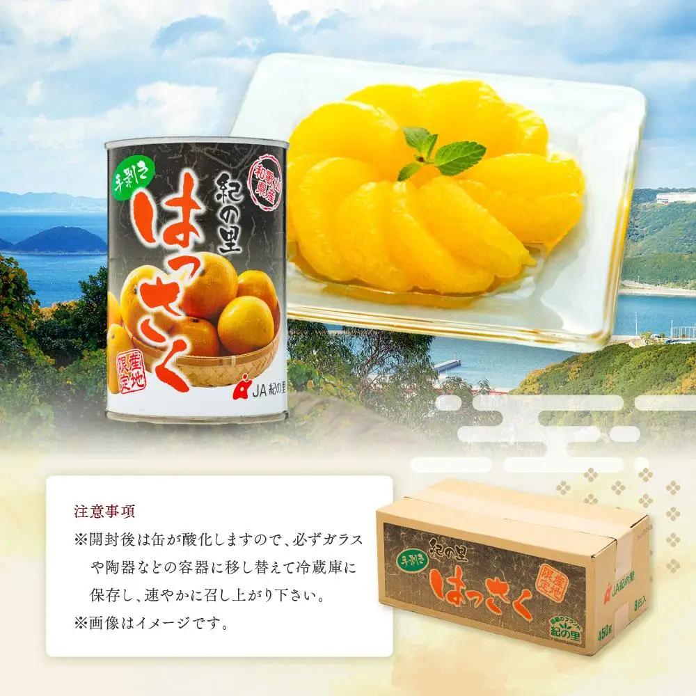 和歌山産手剥き八朔缶詰450g×8缶入り［TM14］