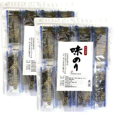 ふるさと納税 春日市 福岡県産有明のり 添加物不使用の味付け海苔12切×100束(春日市)