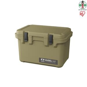  ☆リニューアル☆クーラーボックス 大型 大容量 40L TC-40R カーキ HUGEL アイリスオーヤマ クーラーBOX ハードクーラー 高保冷 アウトドア キャンプ BBQ 釣り スポーツ レジャー カーキ