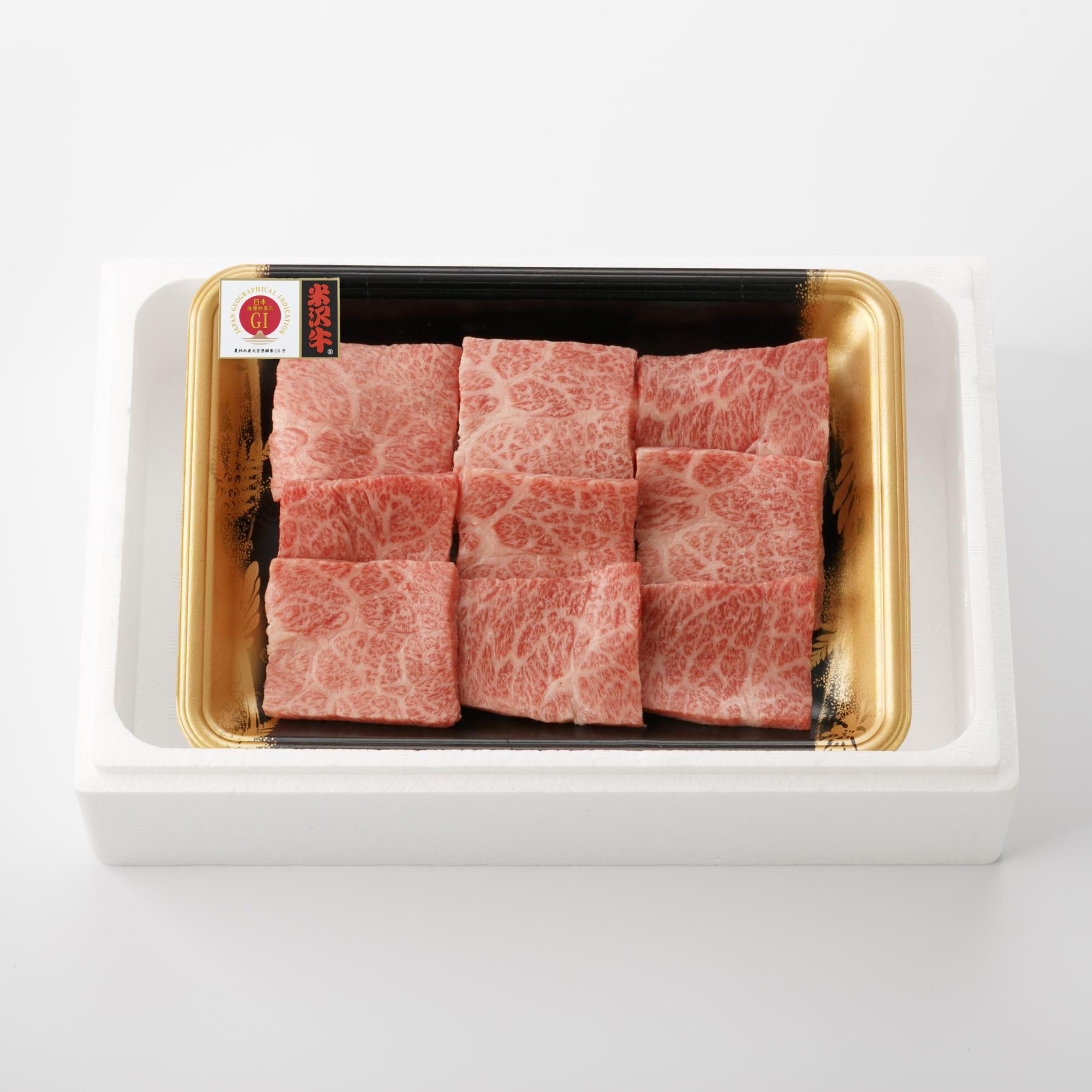 米沢牛 霜降り焼肉用 180g（カタバラ）