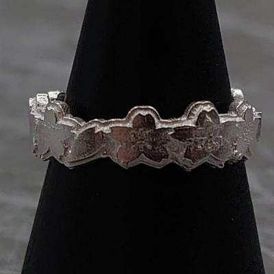 ふるさと納税 瑞浪市 シルバーリング「さくら　大」