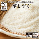 【ふるさと納税】【6か月定期便】佐賀県産 夢しずく 精米 5kg×6回 合計30kg 《6ヶ月連続 毎月お届け》定期便 6回発送 毎月1回 米 お米 白米 令和6年産 国産 九州産 鹿島市 送料無料 F-30