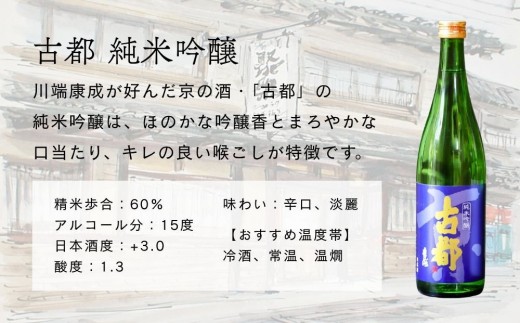 【佐々木酒造】日本酒 古都 飲み比べセット 720ml2本｜京都 人気シリーズ 洛中の日本酒［ 老舗酒蔵 冷酒から温燗まで 山田錦100%使用 辛口 甘口 淡麗 濃醇 おすすめ 純米吟醸 特別純米 お