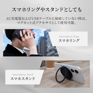 Owltech バンカーリング搭載 厚さ約9.7mm 15W急速充電対応 マグネットワイヤレス充電器 OWL-MW01-GM【 ガジェット 海老名市 】