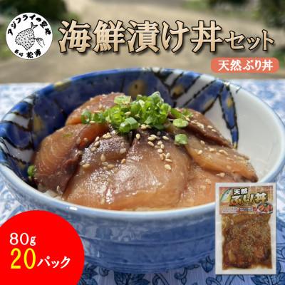 ふるさと納税 松浦市 海鮮漬け丼セット 天然ぶり丼20パック