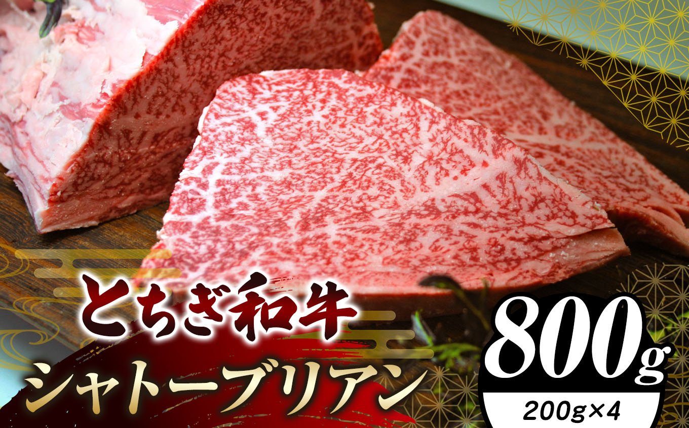 
            栃木県共通返礼品 とちぎ和牛シャトーブリアン（ヒレ肉）200g×4｜黒毛 和牛 牛肉 焼肉 ブランド和牛 とろける 霜降り 赤身 切り落とし ふるさと 納税 イチオシ おすすめ 栃木県 下野市 しもつけ市
          