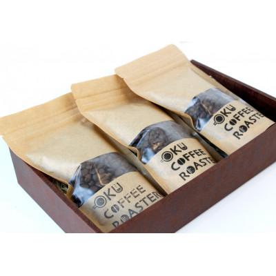 ふるさと納税 亀岡市 OKU COFFEE ROASTERY+の [3大コーヒー豆] 100gx3袋 |  | 01