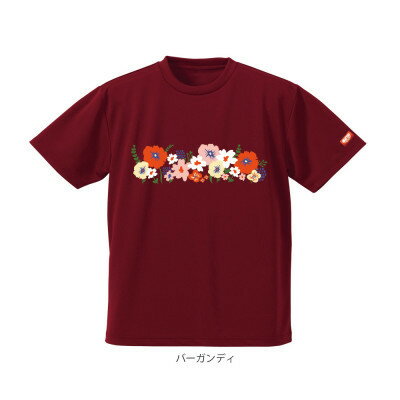 【ふるさと納税】JTTA公認　卓球ユニフォーム【男女兼用(ドライ):XLサイズ】フラワー2　バーガンディ【1673894】