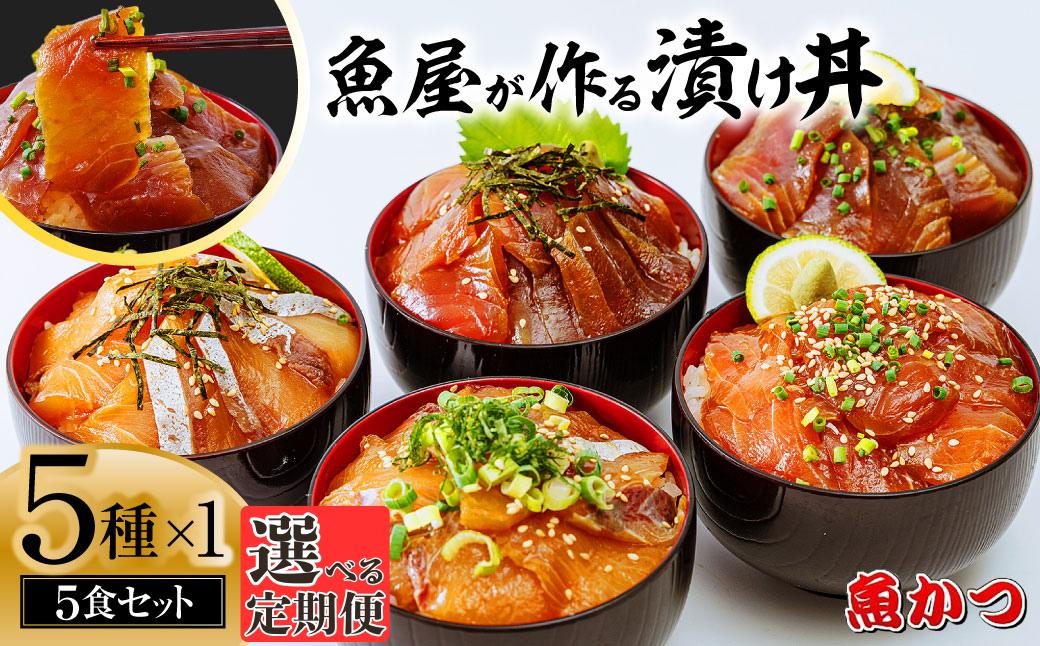 
            【選べる定期便 3ヶ月〜12ヶ月】漬け丼 5種×1パック 計5食セット  | 漬け丼 定期便 海鮮 惣菜 冷凍 真空パック 小分け 海鮮丼 海鮮セット 詰め合わせ 旬の鮮魚 ハマチ カンパチ カツオ 鯖 サバ ヒラマサ 平政 マグロ アジ ヒラメ 鯛 漬け づけ丼 お茶漬け ごはん 山口県 宇部市
          