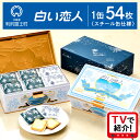 《レビューキャンペーン》【白い恋人に描かれた利尻山】白い恋人（ホワイト＆ブラック）54枚入北海道ふるさと納税 利尻富士町 ふるさと納税 北海道 白い恋人 お菓子 焼き菓子 クッキー ラング・ド・シャ 北海道 名菓