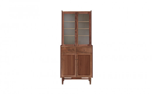 
                  旭川家具 MUKU工房オリジナル ジャム カップボード 80 ウォールナット_04907
                