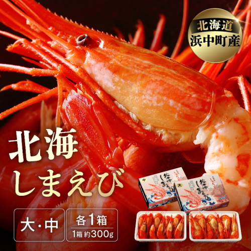 北海しまえび(大・中サイズ)　各300g×1箱セット_H0001-126