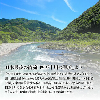 SKS037　四万十の純天然水 2L×6本 ２ケース 水 天然水 軟水 ナチュラルミネラルウォーター 9000円 モンドセレクション金賞受賞 健康 おいしい お水 飲みやすい おすすめ ご家庭用 家庭