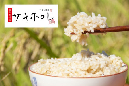 米 令和7年産「特別栽培米 サキホコレ」10kg（5kg×2袋）【玄米】おこめのさわた【特A】