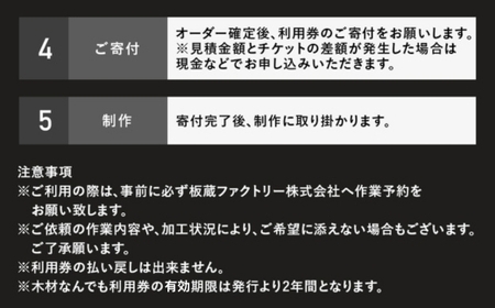 木材なんでも利用券1,100,000円分【木材の事ならDIY用カット・家具製作・無垢一枚板等なんでもご相談ください】 ｜ チケット 収納棚 木工製品 ※離島への配送不可