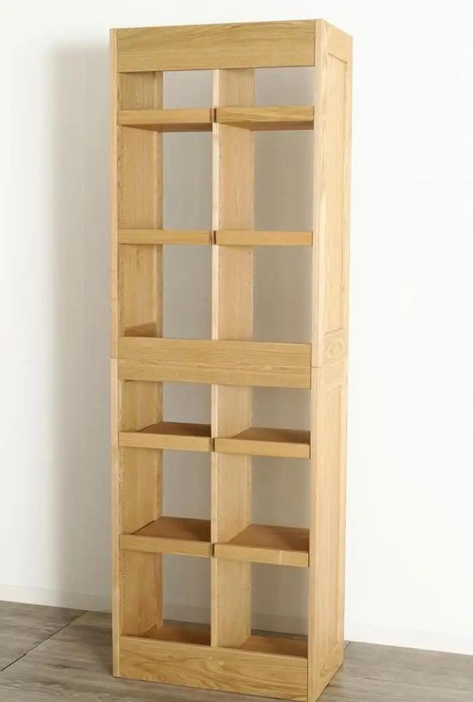 大川家具 ファイン 60cm ブックシェルフ 高さ185cm 天然木 ブラックアッシュ(タモ)