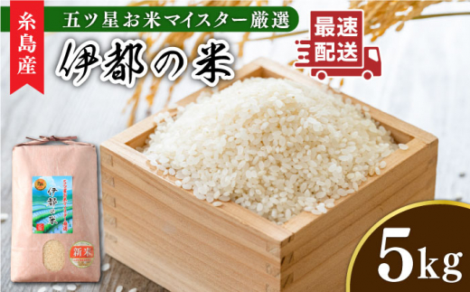 【白米】【令和5年産】伊都の米 5kg  糸島市 / 納富米穀店 [ARL001-1] 白米 玄米 お米