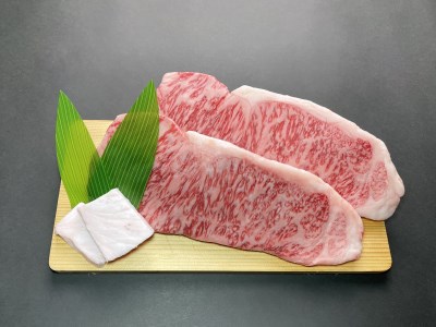 B85-301　厳選　山形牛サーロインステーキ（250ｇ×２枚）　長南牛肉店