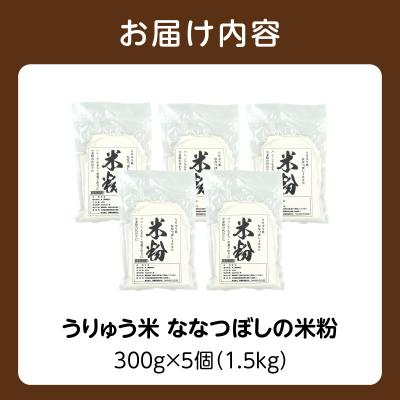 ふるさと納税 雨竜町 北海道 雨竜町産 うりゅう米 ななつぼし 米粉 1.5kg(300g×5袋) |  | 03