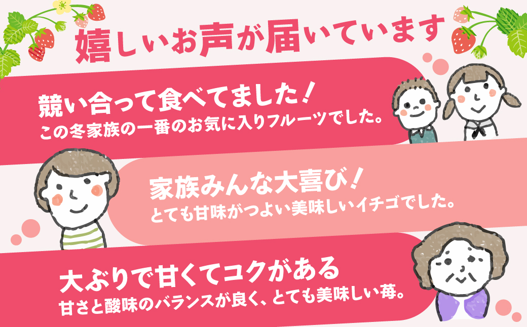家庭用いちご　やよいひめ（群馬県オリジナル品種のイチゴ）約280g×４パック（箱入り）