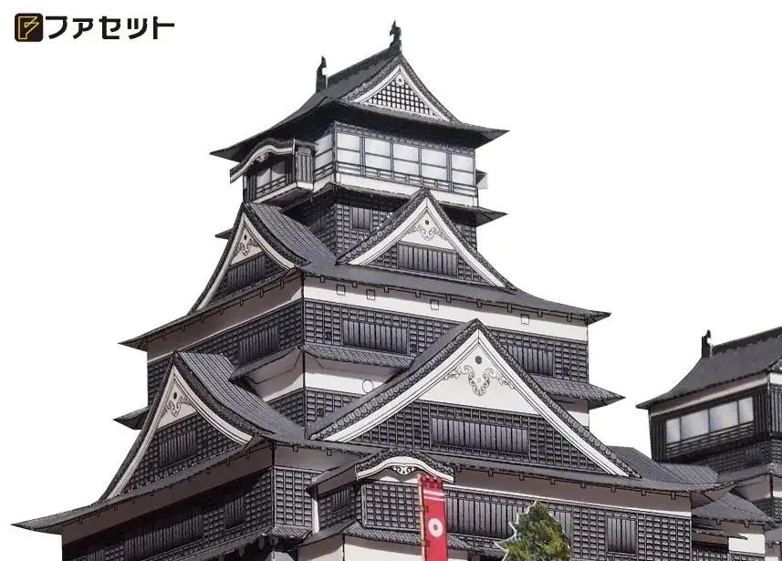 1256 熊本城ペーパークラフト
