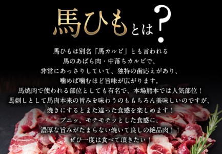 馬ひも焼肉用300g（50gx6袋）《90日以内に出荷予定(土日祝除く)》肉 馬ひも 馬肉 熊本県大津町