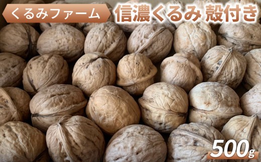 殻付きくるみ（信濃くるみ）　500g｜くるみファーム 長野県産