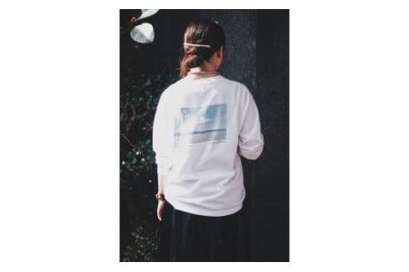 いわき市発D2Cブランド「yourmood」　NEWSTANDARD　ロングスリーブTシャツ　WHITE_XL