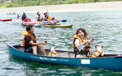 26-125．四万十川カナディアンカヌー半日ペアチケット