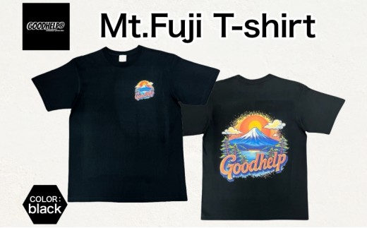 
                  GOODHELP Mt.Fuji T-shirt black  Tシャツ 半袖 洋服 ファッション ストリート ストリート感 ユニセックス スリーブTシャツ ティーシャツ ストリートカルチャー ブラック 黒 富士山 冨士 山 お取り寄せ 送料無料 神奈川県 寒川町
                