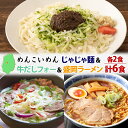 【ふるさと納税】盛岡 めんこいめん 3種 計6食 Cセット じゃじゃ麺 牛だし フォー 盛岡ラーメン グルテンフリー 米粉麺 麺 米粉 ラーメン グルメ お取り寄せ ギフト プレゼント めんこい 農事組合法人となん 送料無料 岩手県 盛岡市　盛岡市