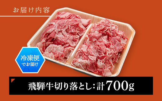 小分けしやすい！飛騨牛 切り落とし 700g 牛肉 和牛 肉 お肉 切落し 不揃い 訳あり 岐阜県 坂祝町 養老ミート ブランド牛 国産 霜降り 赤身 モモ カタ スライス すき焼き 牛丼 炒め物 冷