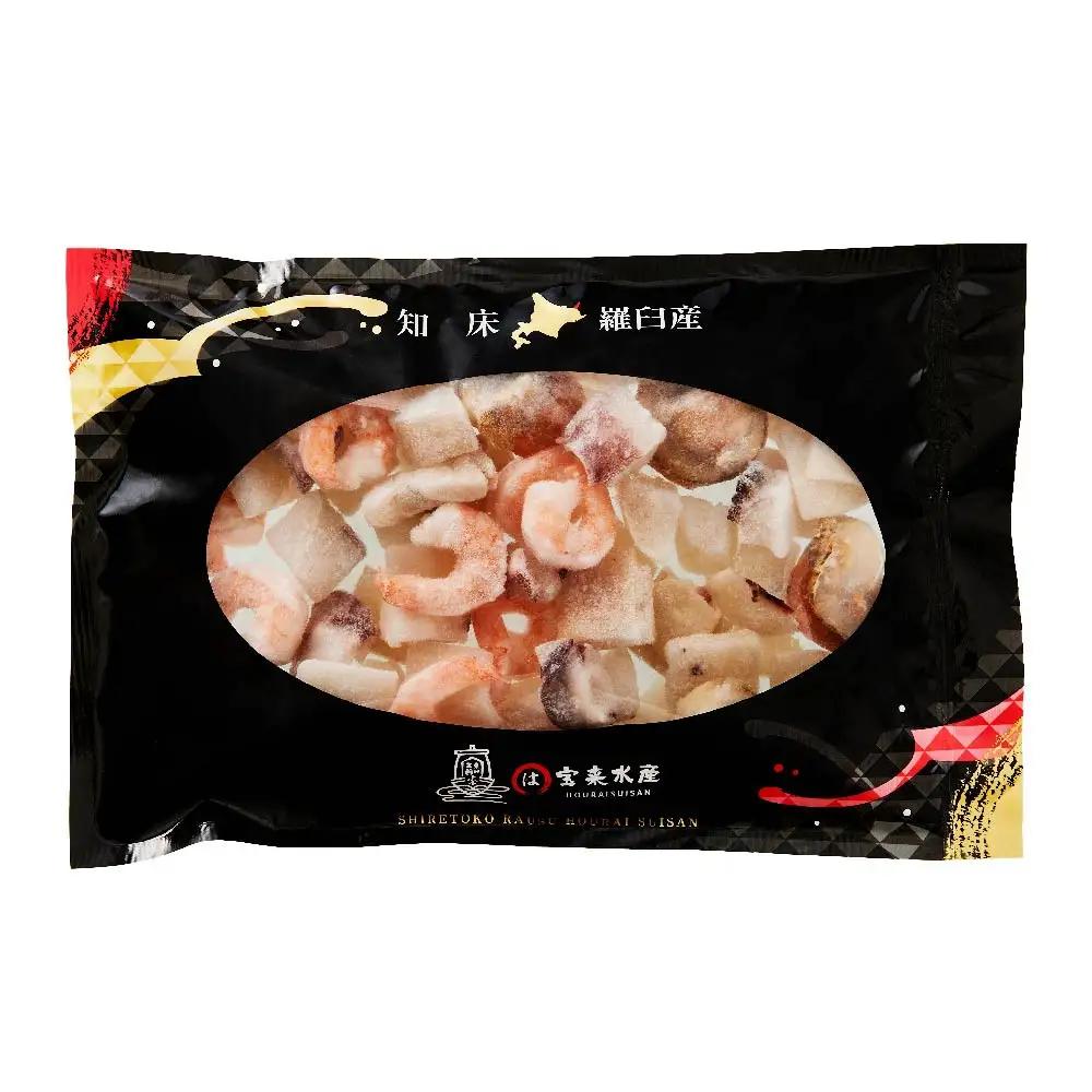  羅臼産 たこ イカをふんだんに使ったシーフードミックス えび 500g | タコ