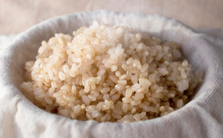 【定期便9回】農薬を使わずに作ったお米　みやもと米（玄米）　5kg