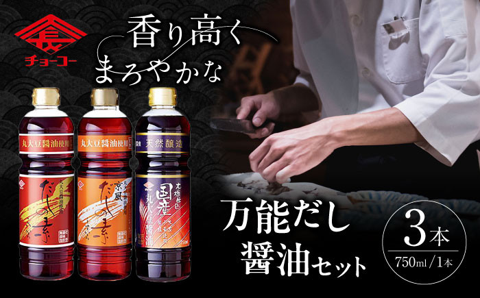 
            万能だし つゆ セット / 万能だし 出汁 だし つゆ 醤油 / 大村市 / チョーコー醤油株式会社[ACYY001]
          