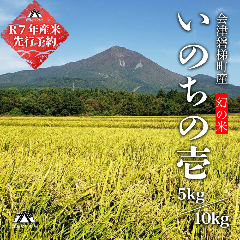 【ふるさと納税】【予約】【令和7年産・新米】幻の米 いのちの壱 特別栽培米【減農薬・減化学肥料】5kg 10kg